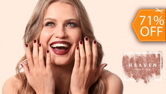 [Image: ¡Paga $10 en Lugar de $34 por Manicure Spa + Pedicure Spa + Esmaltado en Manos y Pies + Lavado + Tratamiento Capilar Hidratante + Limpieza de Puntas + Ondas o Planchado + Limpieza de Cejas!m]