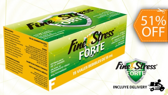 [Image: ¡Mejora Tu Sistema Inmunitario! ¡Paga $13.50 en Lugar de $27.50 por 1 Caja con 15 Ampollas Bebibles de FineStress Forte con Vitamina C, A, D, E, Complejo B y Más!m]