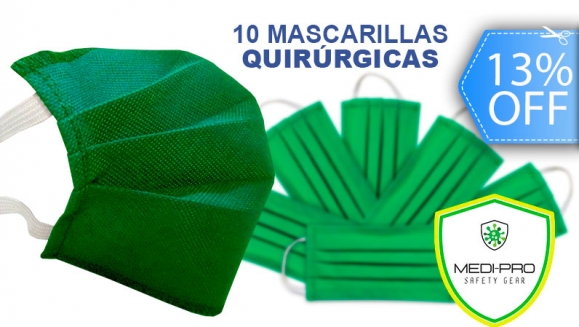 [Image: ¡A Domicilio! ¡Paga Q26 en lugar de Q30 por 10 Mascarillas Quirúrgicas de Polipropileno!m]