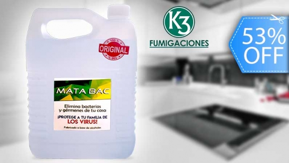 [Image: ¡No Dejes Entrar Ningún Virus a Tu Casa! ¡Paga Q59 en lugar de Q125 por 1 Galón de Mata BAC: Producto Especializado para la Eliminación de Bacterias y Gérmenes!m]