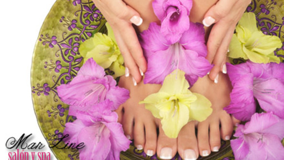[Image: ¡Paga Q99 en lugar de Q325 por manicure y pedicure spa (con esmalte y parafina) + gelish en manos en Mar Line Spa!m]