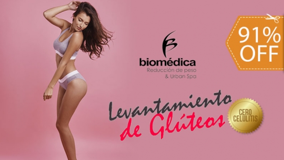 [Image: ¡Paga $19 en lugar de $200 por 34 Tratamientos para Levantamiento y Tonificación de Glúteos y “Cero Celulitis” con: 5 Nanofrecuencias Brasileñas + 3 Maderoterapias + 3 Lumicell Infrarrojo + 3 Térmicos Abdominales + 20 Shots Quema Grasa!m]