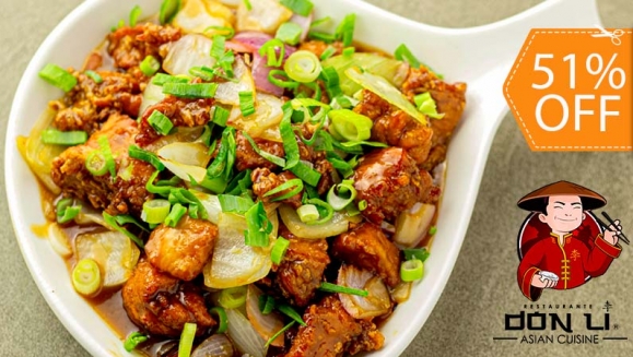[Image: ¡Paga $11.86 en Lugar de $24 por Menú para 2: Pollo de Especialidad a Elección entre Terikayi, Kung Pao, Zuchinni, Agridulce o en Salsa Naranja + 1 Bowl Grande de Arroz Blanco + 1 Orden de Wantanes de Pollo + 1 Pichel de Té Verde o Melocotón!m]