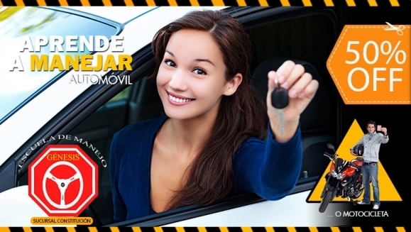 [Image: ¡Paga $60 en Lugar de $120 por Clases de Manejo de Auto o Moto Standard con: 12 Clases Prácticas + 5 Clases Teóricas y de Mecánica Básica + Asesoría para Trámite de Licencia + 20% de Descuento en Exámenes y Material de Estudio!m]