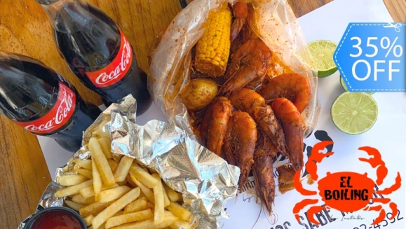 [Image: ¡Sabor Cajún! ¡Paga Q130 en Lugar de Q200 por 1 Libra de Camarones con Papa y Elote en Salsa Cajún + 1 Fritura a Elección entre Yuca, Papas o Patacones + 2 Bebidas Naturales, Gaseosas o Cervezas!m]