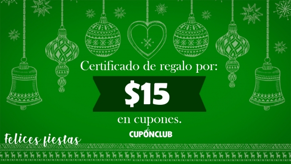 [Image: ¡Certificado de Regalo por $15 en Cupones de Cupón Club!m]