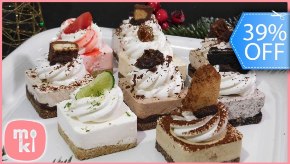 [Image: ¡Paga Q79 en Lugar de Q130 por 1 Caja con 8 Cheesecakes Bites de Sabores a Elección entre: Fresa, Limón, Chocolate, Snickers, Twix, Crunch, Reeses, Tiramisú, Galleta Oreo, Dulce de Leche, Manzana y Caneja, Mora o Chocomenta!m]