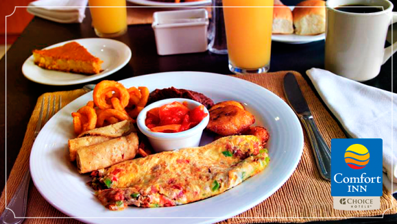 [Image: ¡Paga $69 en Lugar de $120 por Confortable Estadía de 1 Noche que Incluye: Habitación para 2 Personas + 2 Cenas + 2 Desayunos Buffet + 2 Snacks!m]