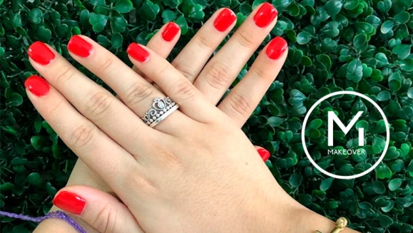 [Image: ¡Paga $12 en Lugar de $24 por Manicure Spa + Pedicure Spa + Esmaltado Permanente en Manos y Pies Marca Gelish!m]