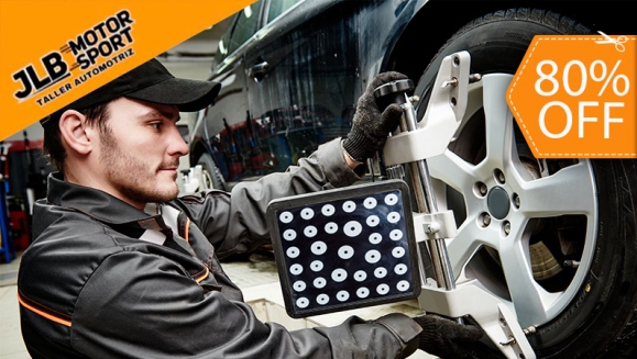 [Image: ¡Paga $10 en Lugar de $50 por Alineación de 4 Llantas con Láser 3D + Balanceo Delantero + Rotación de Llantas + Lavado + Pasteado + Revisión de Dirección + Revisión de 24 Puntos!m]