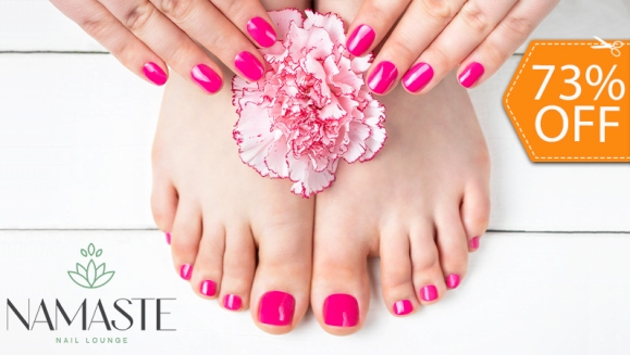 [Image: ¡Paga $12 en Lugar de $45 por Manicure Spa + Pedicure Spa + Exfoliación y Mascarilla de Carbón Activado + Aplicación de Esmalte Permanente Orly en Manos y Pies!m]