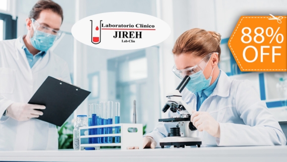 [Image: ¡Paga $18 en Lugar de $147.50 por 28 Exámenes de Laboratorio Clínico: Glucosa, Colesterol, Triglicéridos, Nitrógeno Ureico, Leucograma y Más!m]