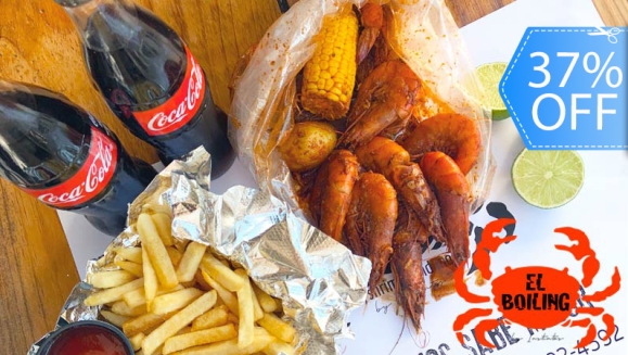 [Image: ¡Sabor Cajún! ¡Paga Q139 en Lugar de Q220 por 1 Libra de Camarones con Papa y Elote en Salsa Cajún + 1 Fritura a Elección entre Yuca, Papas o Patacones + 2 Bebidas Naturales, Gaseosas o Cervezas!m]