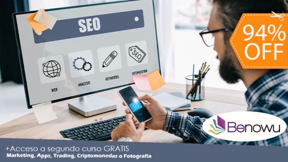 [Image: ¡Paga $11 en Lugar de $195 por Curso Online de Posicionamiento Web + Segundo Curso a Elección entre: Trading, Marketing, Creación de Apps, SEO, Criptomonedas o Fotografía!m]