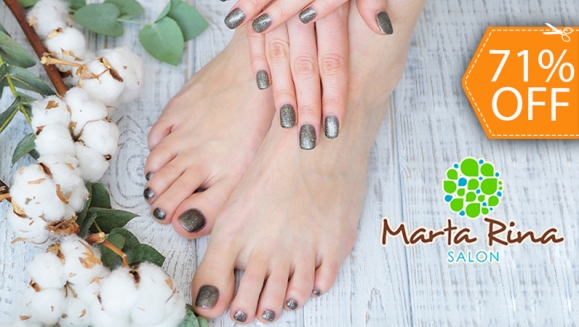 [Image: ¡Paga $12 en Lugar de $42 por Manicure Spa + Pedicure Spa + Esmaltado Permanente en Manos y Pies!m]