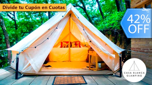 [Image: ¡Paga Q699 en Lugar de Q1,200 por Estadía para 2 Personas en Carpa de Lujo Equipada con: Deck Privado + Camas + Baño + Churrasquera + Utensilios de Cocina + Filtro de Agua + Fogata + Uso de Jacuzzi y Más!m]