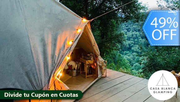 [Image: ¡Paga Q799 en Lugar de Q1,558 por Estadía para 4 en Carpa de Lujo Equipada con: Deck Privado + Camas + Baño + Churrasquera + Utensilios de Cocina + Filtro de Agua + Fogata + Uso de Jacuzzi y Más!m]