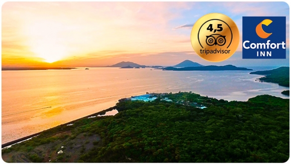 [Image: ¡Paga $47 en Lugar de $105 por Estadía de 1 Noche para 2 Personas + 2 Desayunos Tipo Buffet!m]