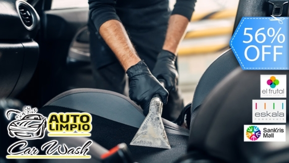 [Image: ¡Paga Q199 en Lugar de Q450 por Limpieza de Tapicería de Asientos + Lavado de Puertas + Limpieza de Tablero + Lavado Exterior con Cera + Pulido de Silvines + Desmanchado de Aros!m]