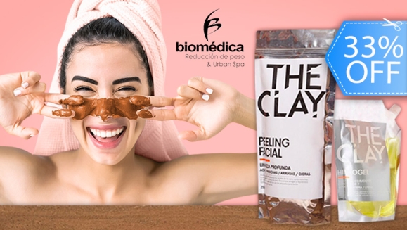 [Image: ¡Paga Q199 en Vez de Q298 por Kit de Peeling Facial Orgánico “The Clay” para Eliminar Acné, Manchas, Estrías, Puntos Negros, Cicatrices, Ojeras y Arrugas + Hidrogel!m]