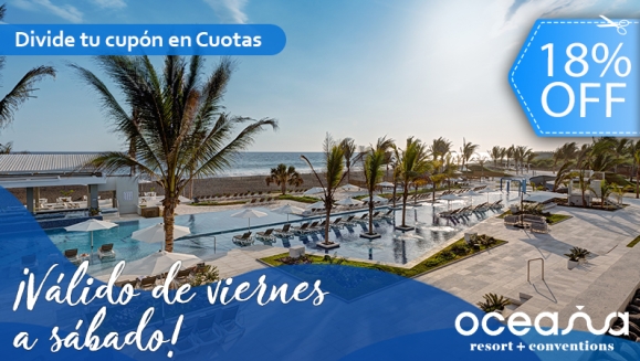 [Image: ¡Oceana Resort TODO INCLUIDO FINES DE SEMANA! ¡Paga Q2,500 en Lugar de Q3,040 por Estadía Familiar para 2 Adultos y 2 Niños (Menores de 5 Años) en Habitación Superior + Impuestos Incluidos!m]