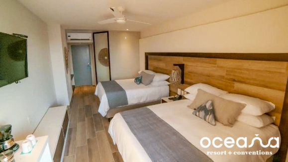 [Imagen:¡Oceana Resort TODO INCLUIDO! ¡Paga Q1,990 en lugar de Q2,944 por Pre-Venta Exclusiva de Estadía Familiar para 2 Adultos y 2 Niños (Menores de 10 Años) en Habitación Superior + Impuestos Incluidos!]