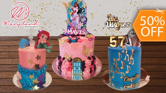 [Image: ¡Paga $60 en Lugar de $120 por Moderno Pastel Cilíndrico de Doble Altura de 40 Porciones con Relleno Premium y Diseño Personalizado!m]