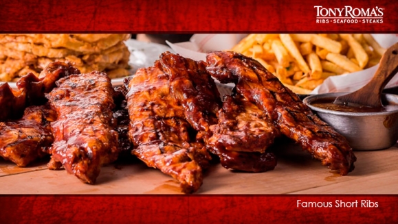 [Image: ¡Para Llevar o a Domicilio! ¡Paga $31.78 en Lugar de $57.78 por 2 Libras de Short Ribs + 1 Buffalo Chicken Sandwich + 1 Orden de Chicken Tenders + 1 Entrada de Onion Loaf + 4 Limonadas + 1 Skillet Brownie!m]