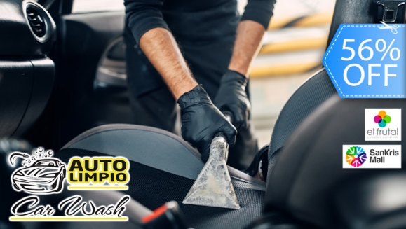 [Image: ¡Paga Q299 en Lugar de Q675 por Limpieza de Tapicería Automotriz con Limpieza de Techo Interior y Aspirado + Lavado Exterior con Espuma + Abrillantador de Neumáticos + Limpieza de Vidrios + Aplicación de Cera Liquida!m]