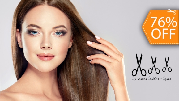 [Image: ¡Paga $18 en Lugar de $75 por Tinte Completo, Retoque, Baño de Color o Mechas Balayage, Babylights o Tradicionales + Lavado + Secado o Planchado + Sellador de Color + Gotas de Finalización!m]