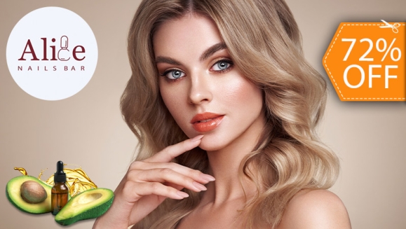 [Image: ¡Paga $12 en Vez de $42.49 por Tratamiento Capilar de Aceite de Aguacate con Ampolletas Reparadoras e Hidratantes + Lavado +Manicure y Pedicure Express + Esmaltado Permanente en Manos y Normal en Pies + Limpieza de Puntas + Secado, Planchado u Ondas!m]