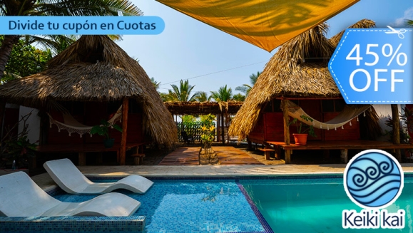 [Image: ¡Paga Q549 en Vez de Q999 por Estadía para 2 Personas en Cabaña Tipo Hawaii con Baño Privado + 2 Cócteles de Bienvenida + Uso de Instalaciones: Tapetes de Playa, Piscina, Hamacas y Más!m]