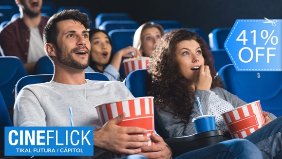 [Image: ¡Paga Q124 en Lugar de Q211 por 2 Entradas para Película a Elección (Estreno o Cartelera) + 2 Hot Dogs +1 Poporopo Grande + 2 Bebidas de 16 Onzas o 2 Granitas!m]