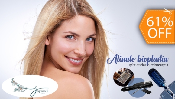 [Image: ¡Paga $29 en Lugar de $75 por Alisado de Bioplastía para Recuperar La Salud y Belleza del Cabello + Tratamiento de Crioterapia o Corte con SplitEnder + Lavado Spa + Aplicación de Proteínas y Gotas de Seda y Más!m]