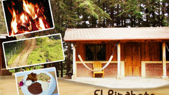 [Image: ¡Paga $70 en lugar de $140 por estadía de una noche en cabaña para 6 personas + 4 desayunos + 1 Tour al Bosque + Fogata Nocturna + Karaoke + Juegos de Mesa en El Pinabete, Finca y Cabañas en La Palma, Chalatenango! ¡SOLAMENTE 73 CUPONES DISPONIBLES!m]