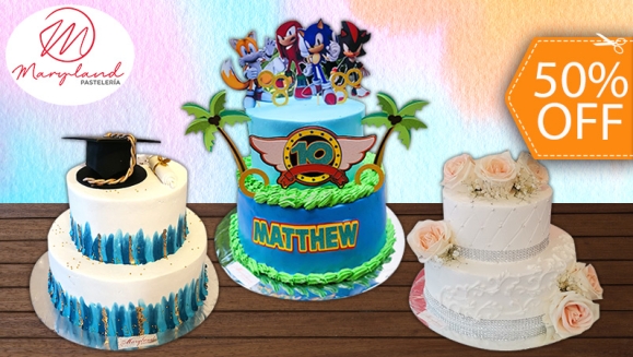 [Image: ¡Paga $59.95 en Lugar de $120 por Pastel de 2 Pisos con Relleno Premium y Decoración a Elección!m]