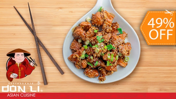 [Image: ¡Paga $14.99 en Lugar de $29.22 por Menú para 2: Pollo de Especialidad a Elección entre Agridulce, Terikayi o a La Naranja + Bowl Grande de Arroz Blanco + 1 Orden de Wantan de Pollo o Queso Crema + 1 Pichel de Té de Limón o Melocotón!m]