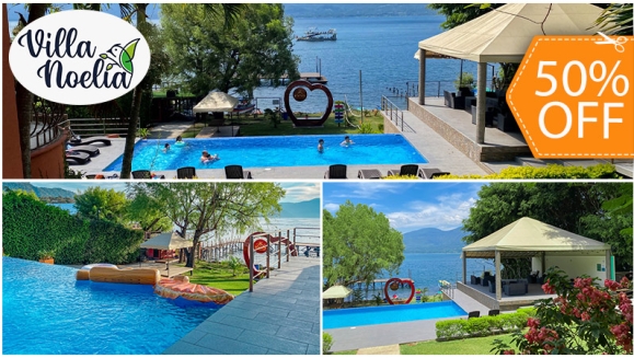 [Image: ¡Paga $10 en Lugar de $20 y Disfruta del Day Pass Individual de Villas Noelia en El Lago de Coatepeque! ¡Solo 28 Cupones Disponibles!m]