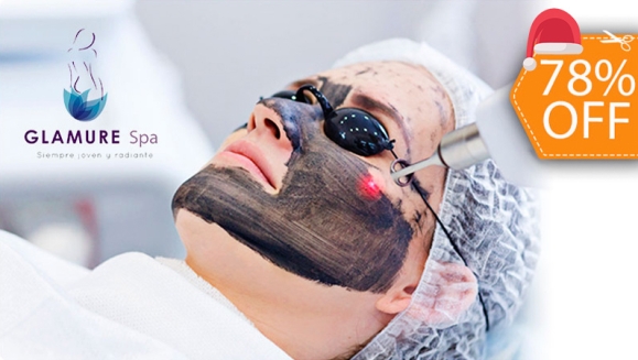 [Image: ¡Paga $19 en Vez de $85 por Novedoso Facial de Rejuvenecimiento “Hollywood Peel” con Microdermoabrasión con Punta de Diamante + Aplicación de Láser + Mascarilla de Carbón Activado + Extracción de Puntos Negros + Exfoliación + Hidratación y Más!m]