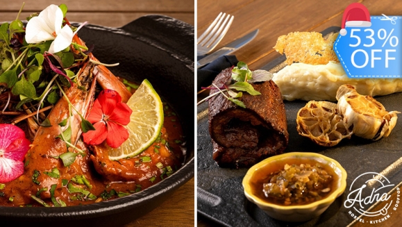 [Image: ¡Paga Q390 en Vez de Q825 por Exquisito Menú a Elección para hasta 4 con: 2 Entradas (Tacos de Pulpo, Ceviche y Otros) + 2 Platos Fuertes (Entraña del Chef, Cs, Langostinos y Otros) + 1 Botella de Vino + 1 Postre!m]