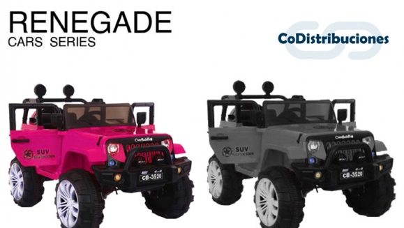 [Image: ¡Paga Q2,279 en lugar de Q3,700 por Carro Eléctrico Tipo SUV para Niño Marca CuteBabies Modelo RENEGADE de Color a Elección entre Rojo, Negro o Rosado!m]