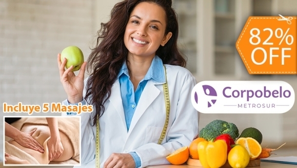 [Image: ¡Paga $25 en Lugar de $140 por 5 Masajes Reductivos o Relajantes + 1 Consulta Nutricional Presencial + Evaluación de Composición Corporal + Plan de Alimentación de Adaptación + 35% de Descuento en TODAS Las Siguientes Consultas!m]