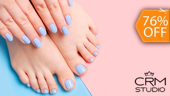 [Image: ¡Paga $12 en Lugar de $50 por Manicure Spa + Pedicure Spa + Esmaltado Permanente en Manos y Pies!m]