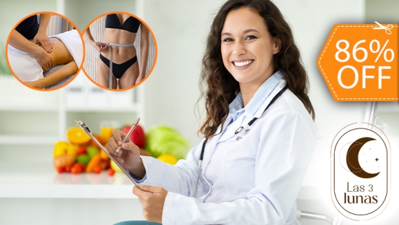 [Image: ¡Paga $25 en Lugar de $175 por 4 Masajes Reductivos o Relajantes + 1 Consulta Nutricional Presencial + Evaluación de Composición Corporal + Plan de Alimentación de Adaptación + 35% de Descuento en TODAS Las Siguientes Consultas!m]