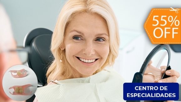 [Image: ¡Paga $250 en Lugar de $550 por Prótesis Dental Unilateral Removible (hasta 5 Dientes) + Diagnóstico y Evaluación con Cámara Intraoral + Limpieza con Ultrasonido + Pulido Dental + Aplicación de Flúor + 2 Sellantes + Evaluación de Cordales!m]