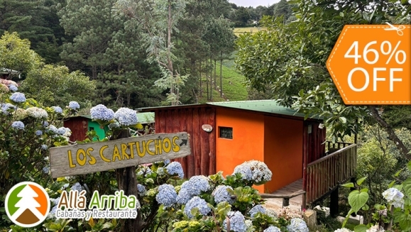 [Image: ¡Paga $57 en Lugar de $105 por 1 Noche en Cabaña para 2 Adultos y 2 Niños o para 3 Adultos + Desayunos + 30 Minutos de Juegos de Mesa + Caminata en Bosque + Visita al Vivero de Hortalizas + Entretenimiento y Más!m]