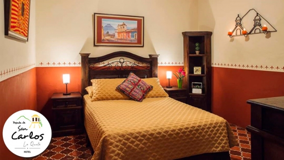 [Image: ¡Paga Q189 en lugar de Q319 por Estadía de 1 Noche en Antigua Guatemala para 2 Personas en Habitación Doble + 2 Desayunos Típicos Chapines + Impuestos Incluidos!m]