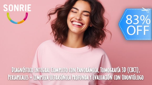 [Image: ¡Paga Q199 en Lugar de Q1,198 por Limpieza Ultrasónica Profunda + Diagnóstico Integral Completo con Cámara 3D + Set de Radiografías que Incluye: Periapicales, Panorámica y CBCT + Evaluación con Odontólogo!m]