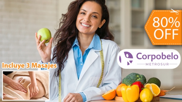 [Image: ¡Paga $20 en Lugar de $102 por 1 Consulta Nutricional Presencial + 3 Masajes Reductivos o Relajantes + Evaluación de Composición Corporal + Plan de Alimentación de Adaptación + 35% de Descuento en TODAS Las Siguientes Consultas!m]