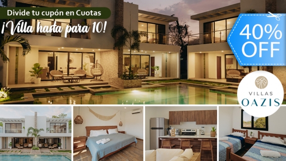 [Image: ¡Paga Q3,999 en Lugar de Q6,640 por Estadía de Fin de Semana Hasta Para 10 Personas en Villa de Monterrico: Habitaciones con A/C, Cocina Completa, Comedor, Sala, Jacuzzi Privado, Piscinas, Áreas Para el Descanso y Más!m]